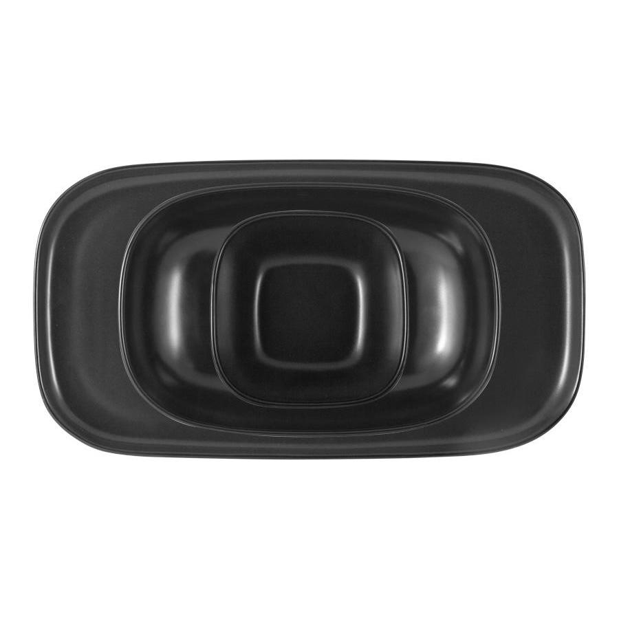 Набор тарелок Maxwell&Williams Forma 3 шт, цвет чёрный - фото 2