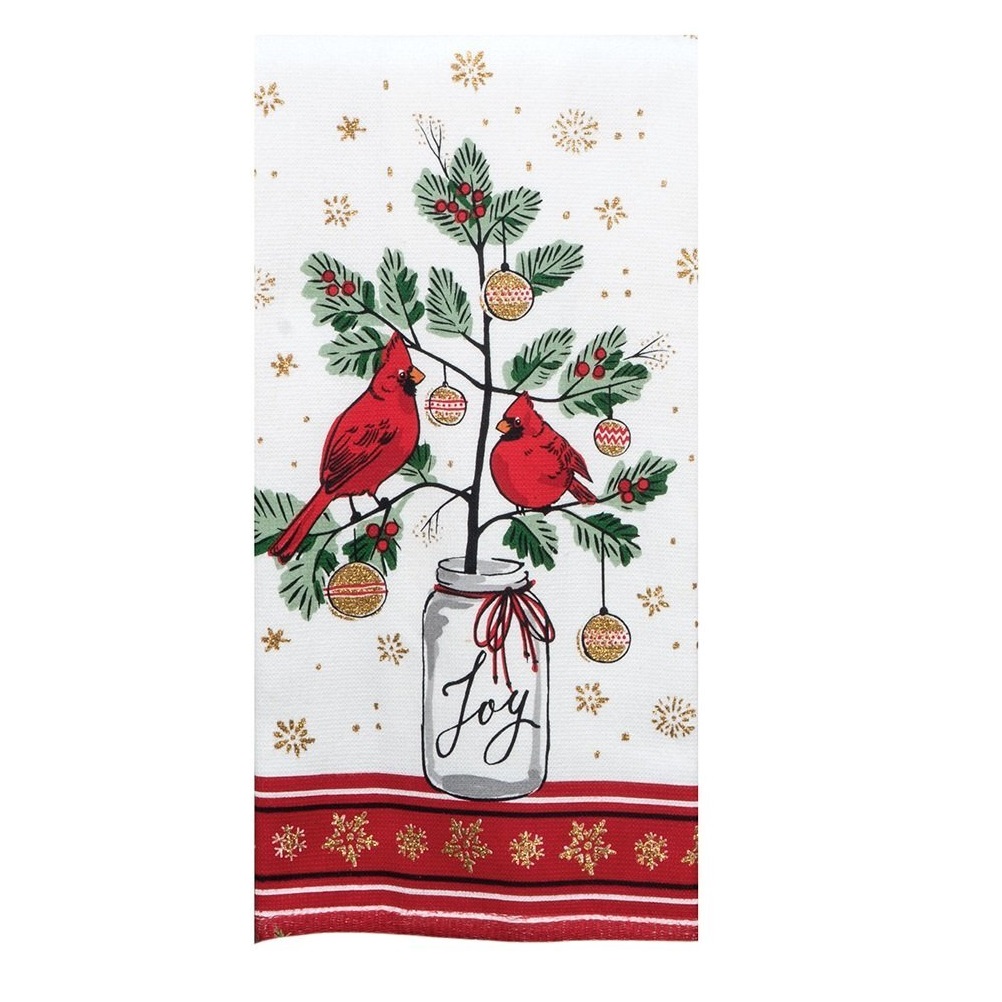 

Полотенце кухонное Kay Dee Designs Красный кардинал 41х66см, Белый;красный