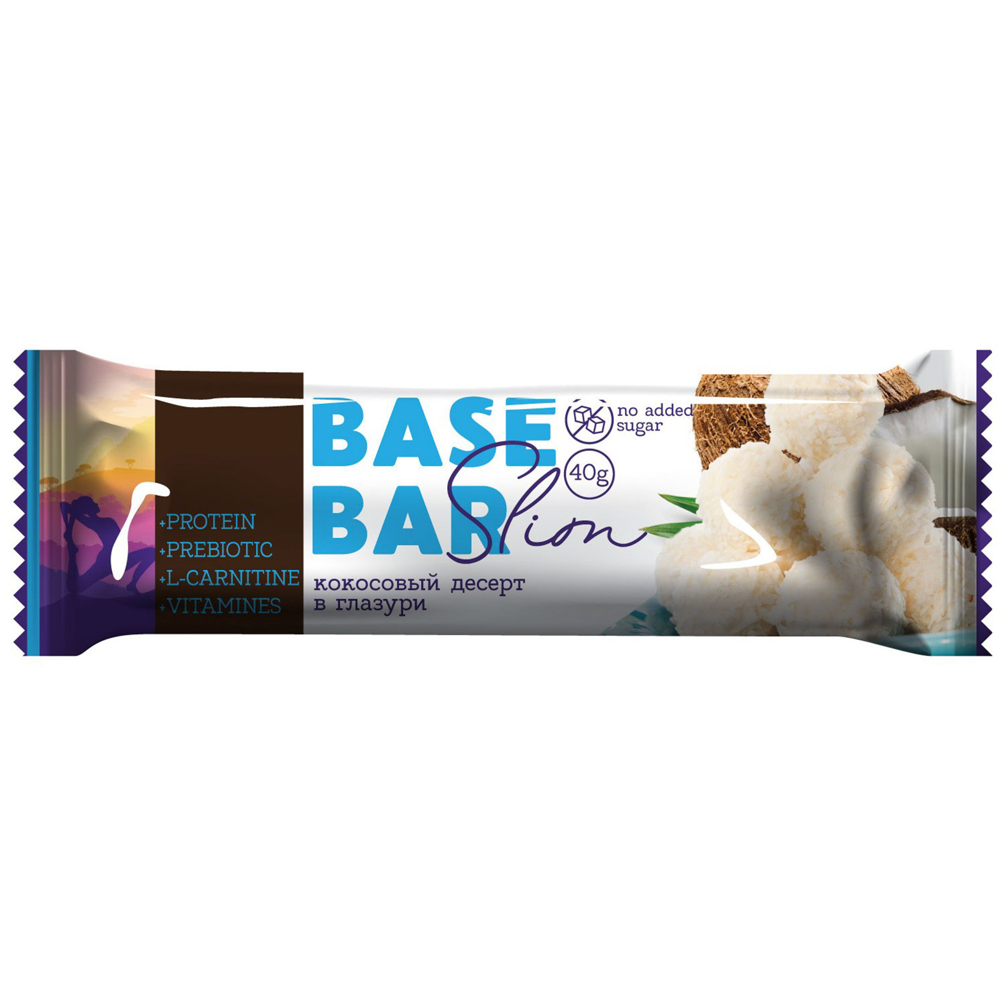 Батончик протеиновый Basebar Кокосовый десерт 40 г - фото 1