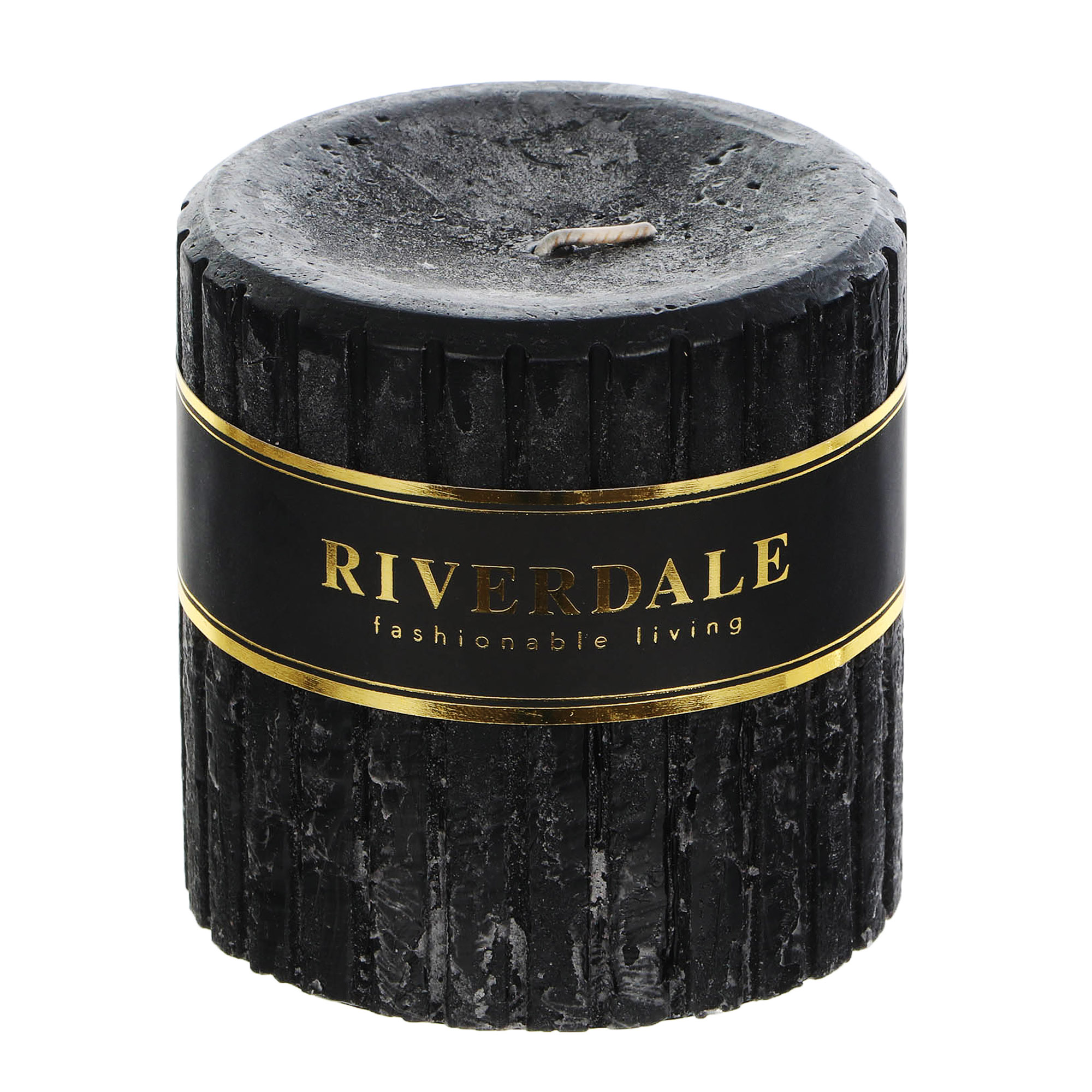 фото Свеча riverdale venetian черная 9х9см