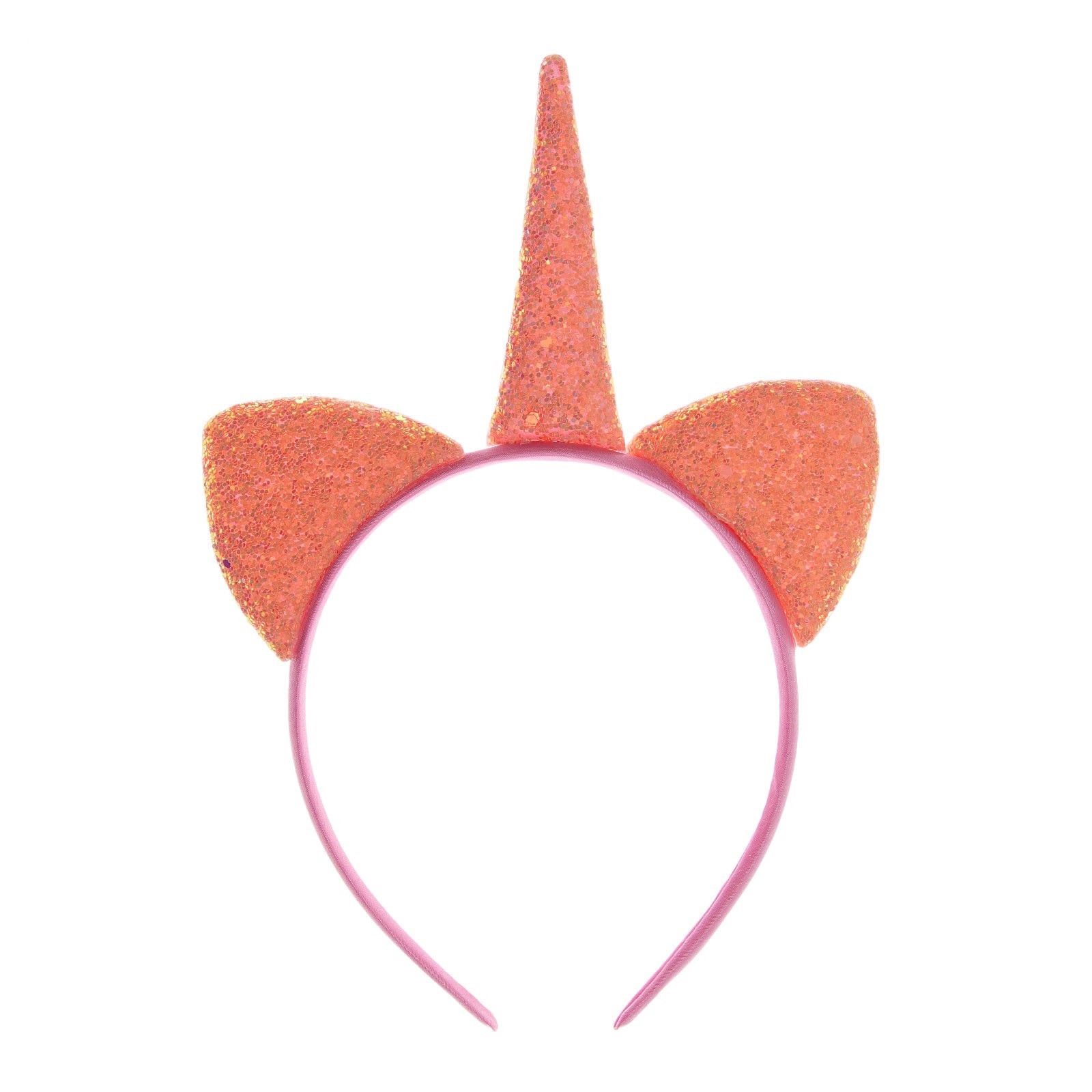 Ободок Страна Карнавалия Единорог оранжевый - фото 1