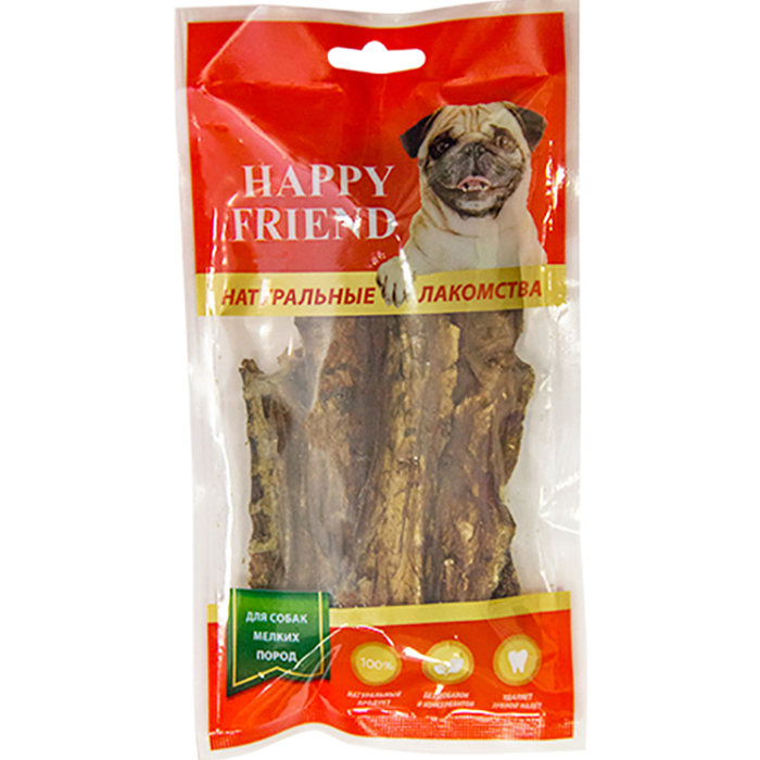 фото Лакомство для собак happy friend легкое говяжье 30 г