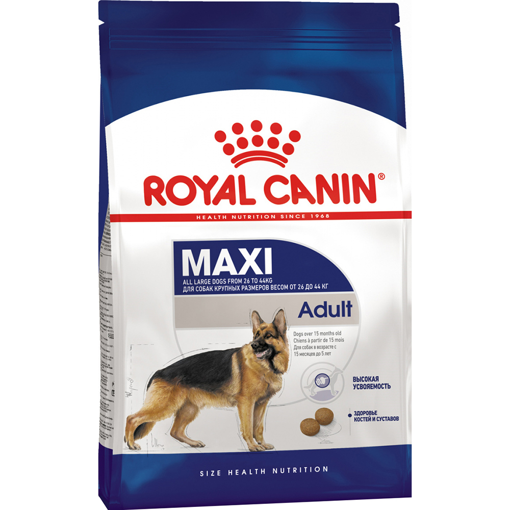 фото Корм для собак royal canin maxi adult от 15 месяцев до 5 лет 3 кг