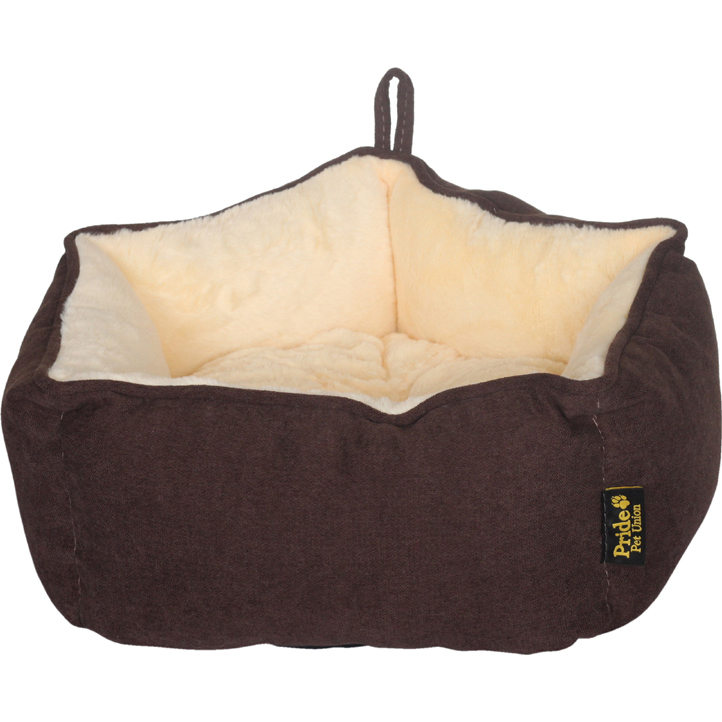 

Лежак для животных PRIDE Звездочка мех 51x51x22 см шоколадный, Коричневый
