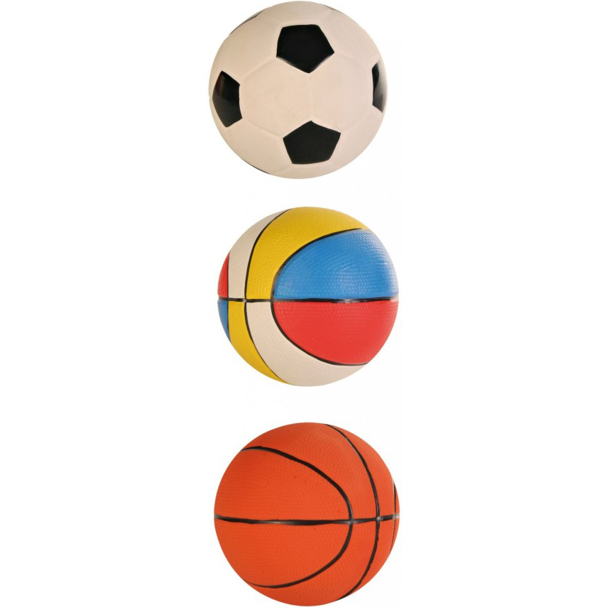 фото Игрушка для собак trixie мяч из латекса в ассортименте