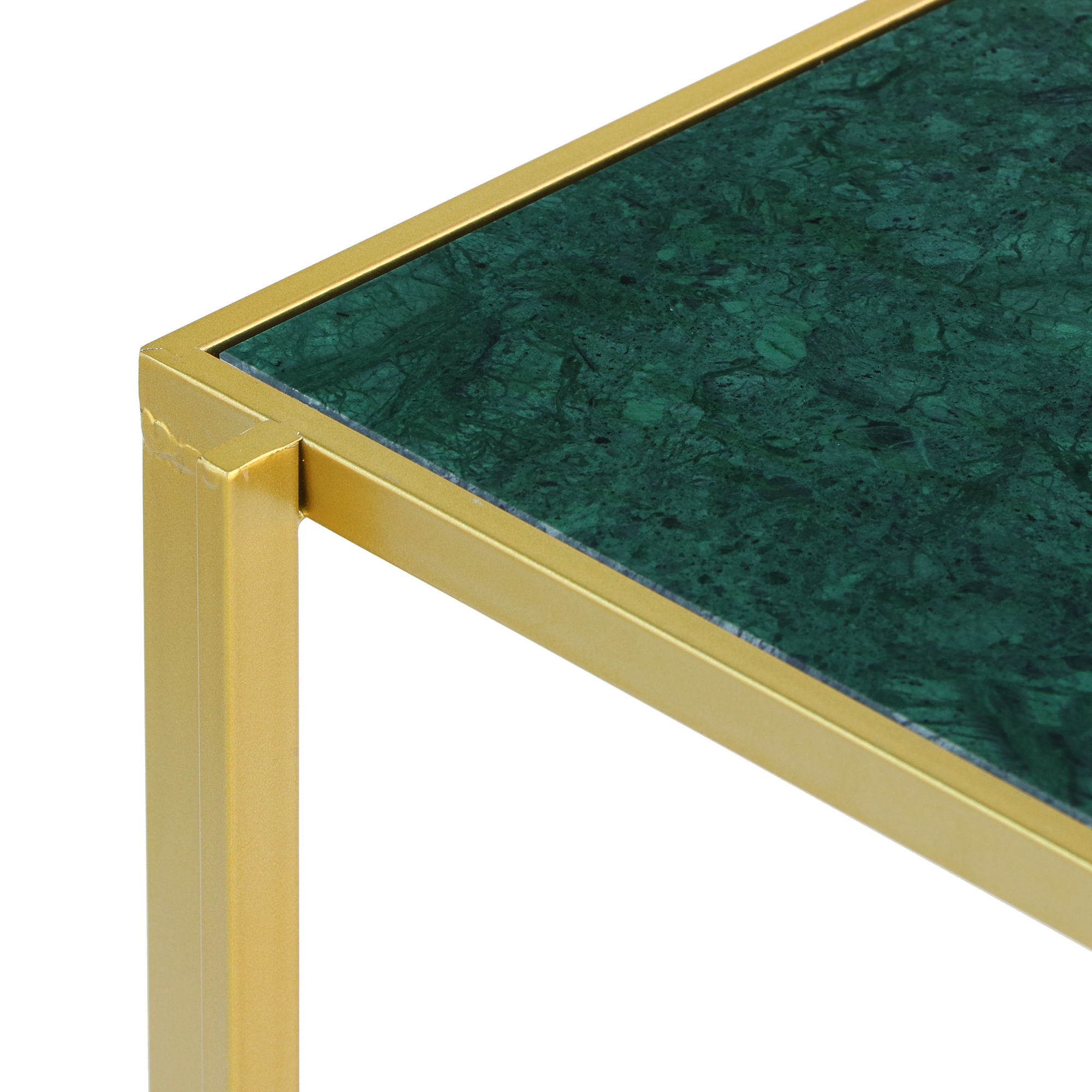 Столик приставной Glasar 41х37х50 см, цвет зеленый - фото 2