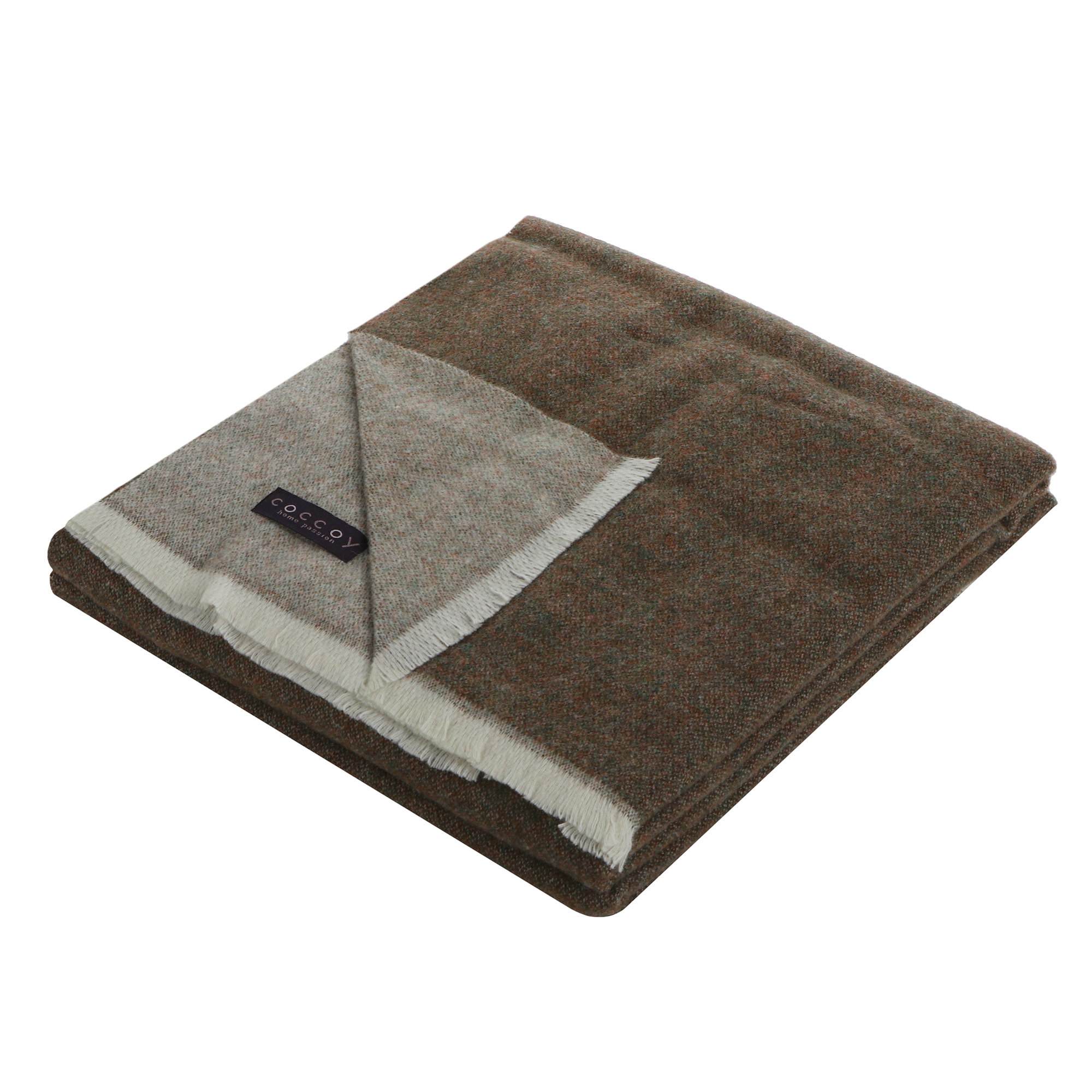 фото Плед areain / fashion bed woolly 130x180 коричневый areain fashion bed