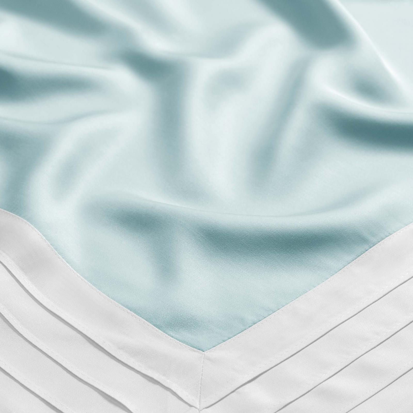 фото Постельный комплект togas эдем голубой/белый двуспальный макс