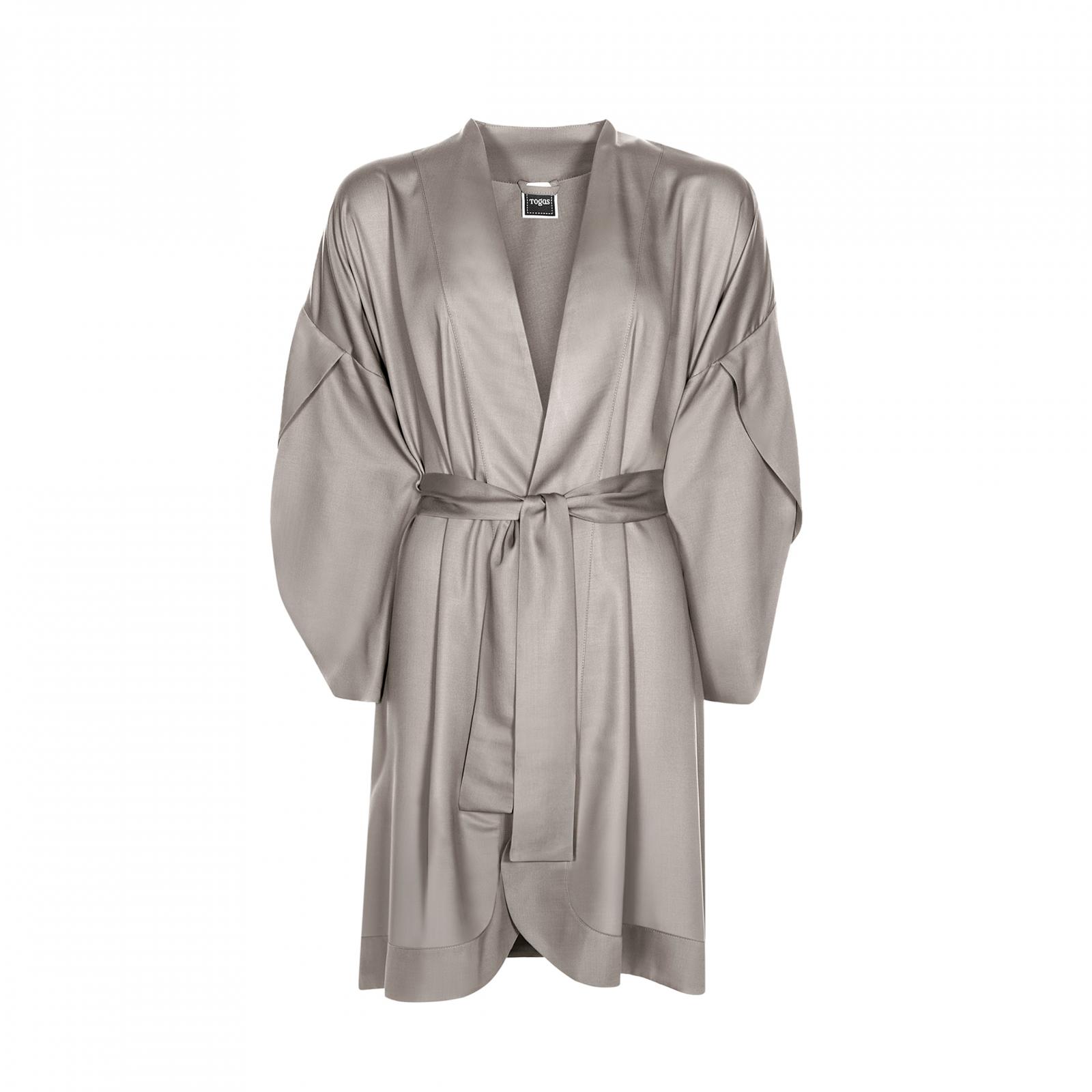 фото Халат togas наоми короткий светло-коричневый кимоно xs-42
