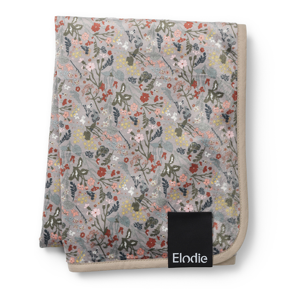 фото Плед elodie velvet - vintage flower 75*100 разноцветный elodie details