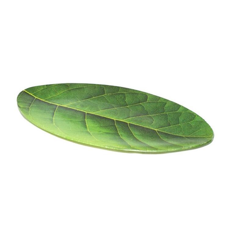 фото Блюдо vellarti лист зеленый 32,5 см