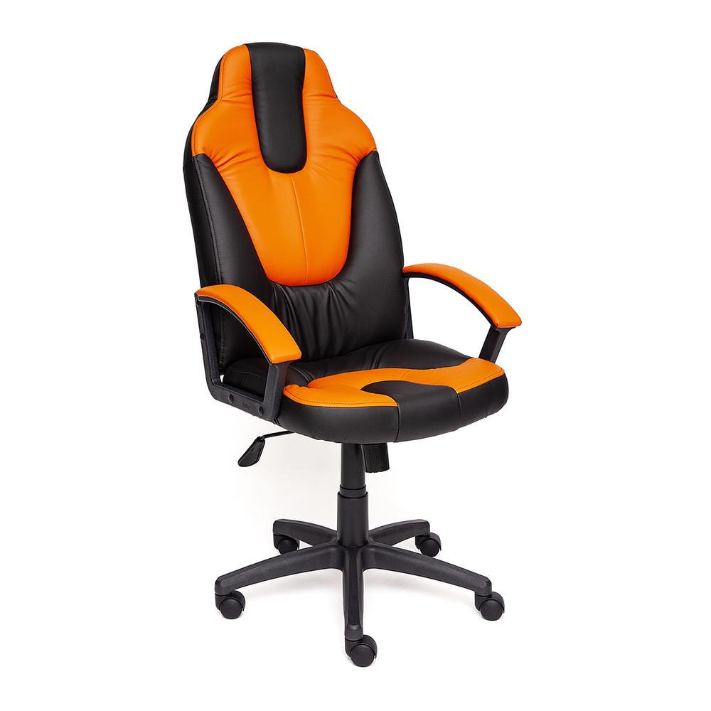 фото Кресло компьютерное tc черно-оранжевый 124х60х47 см