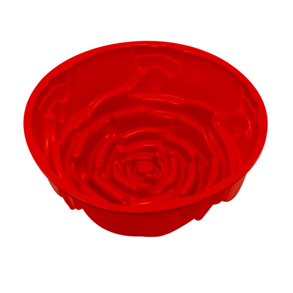 Форма для выпечки Guffman Rose силиконовая 16*17 см красная, цвет красный - фото 2
