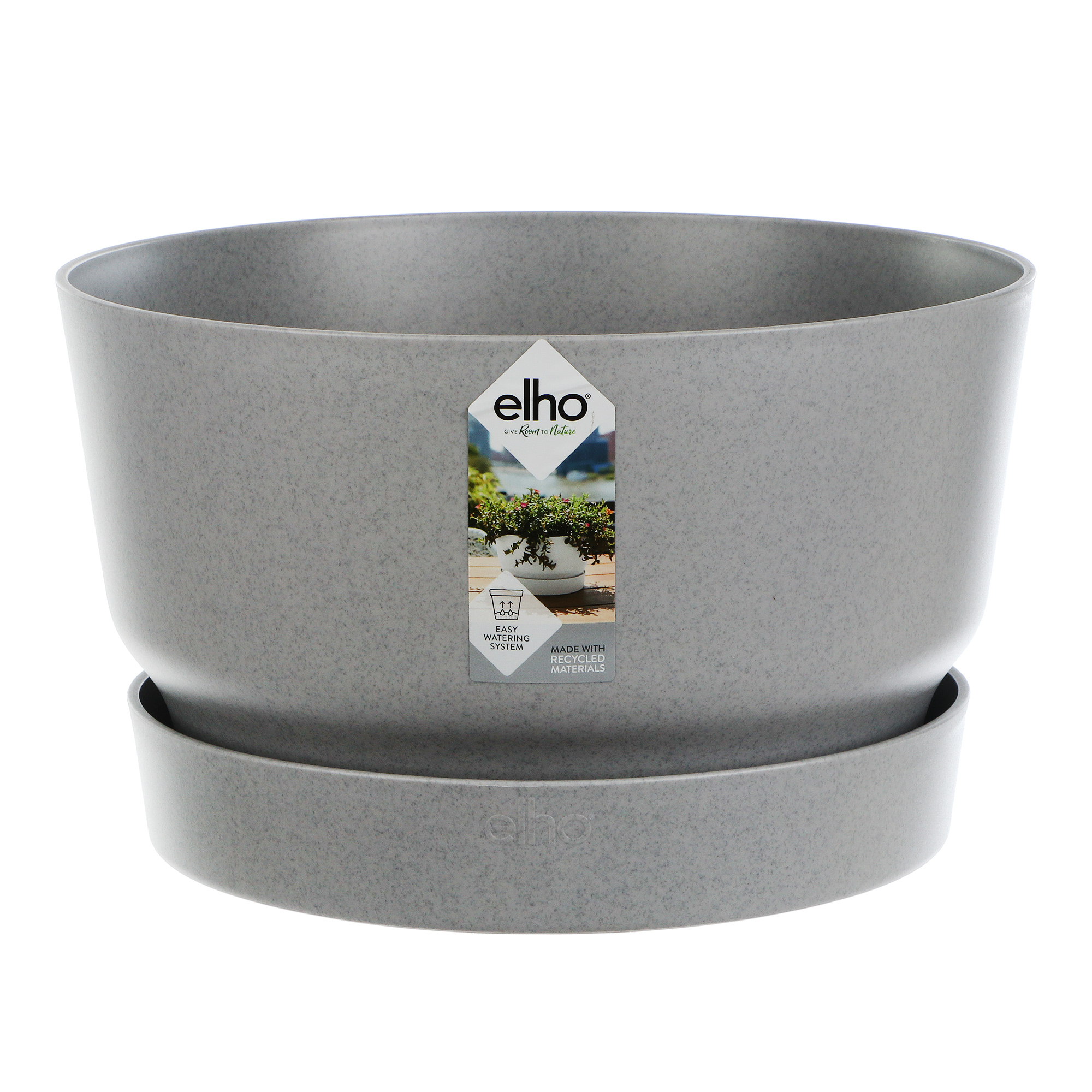 Кашпо Elho greenville bowl д33см серое, цвет серый - фото 1