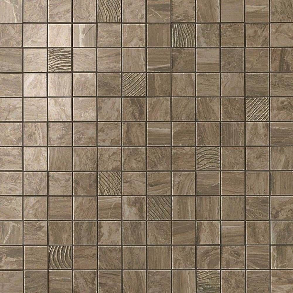 фото Плитка atlas concorde russia supernova marble woodstone taupe mosaic 30,5x30,5 см