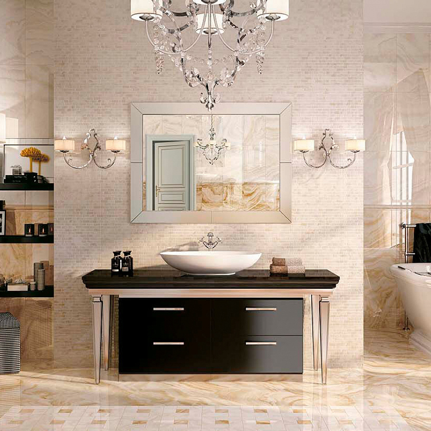 фото Плитка atlas concorde russia supernova onyx pure white brick mosaic 30,5x30,5 см