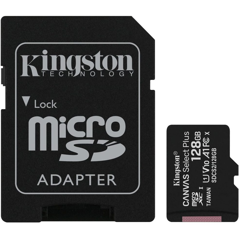 фото Карта памяти kingston canvas select plus microsd 128gb class 10