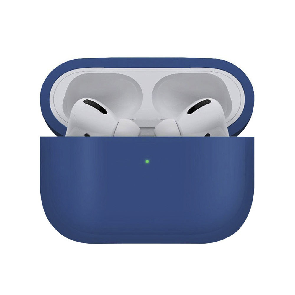 фото Чехол vlp plastic case для apple airpods pro, темно-синий