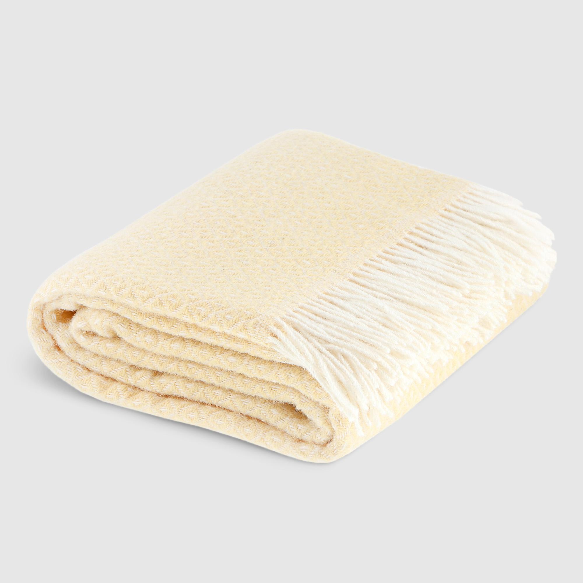 Плед Home blanket aris 130х190 белый-желтый - фото 1