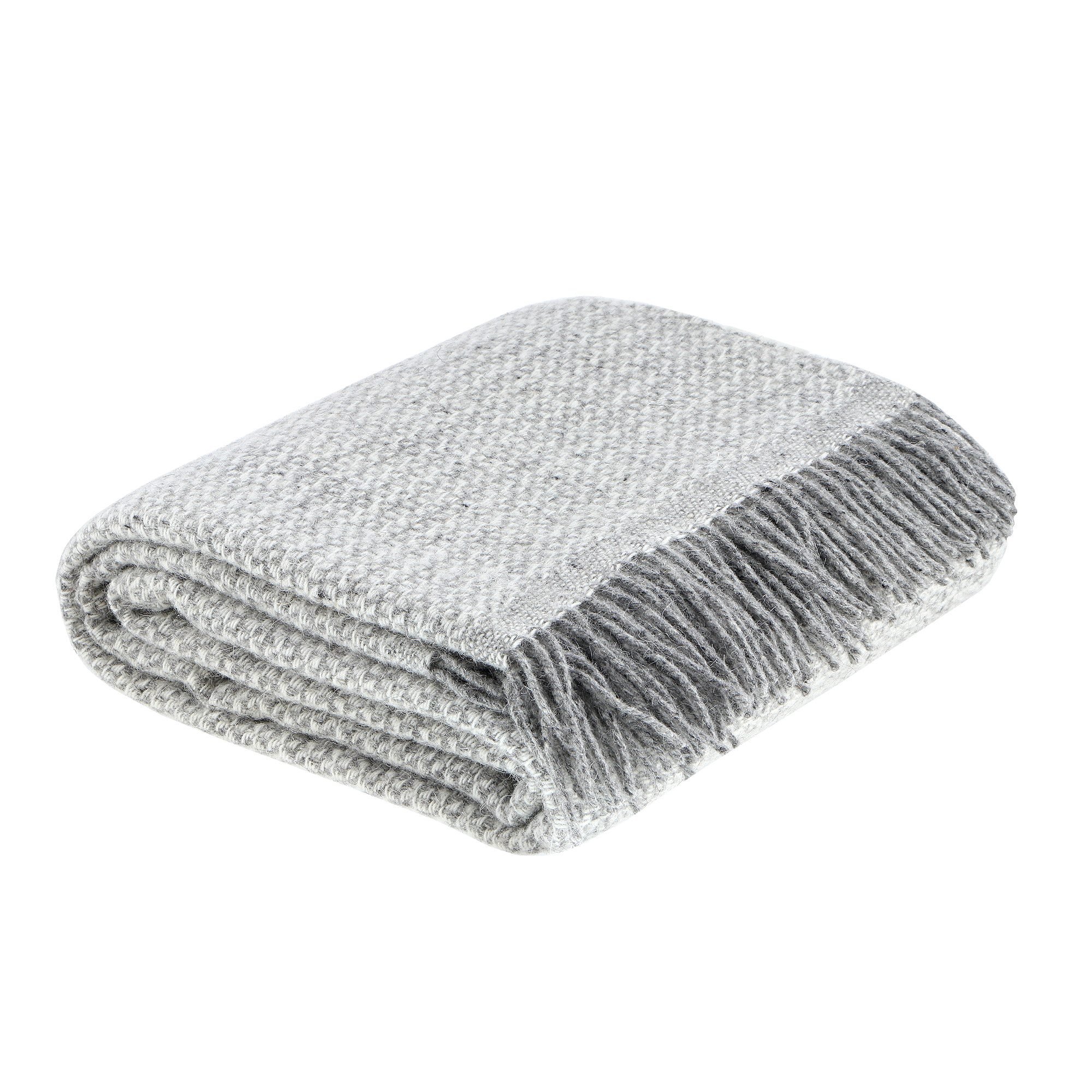 Плед Home blanket aldona 130х190 белый-серый - фото 1