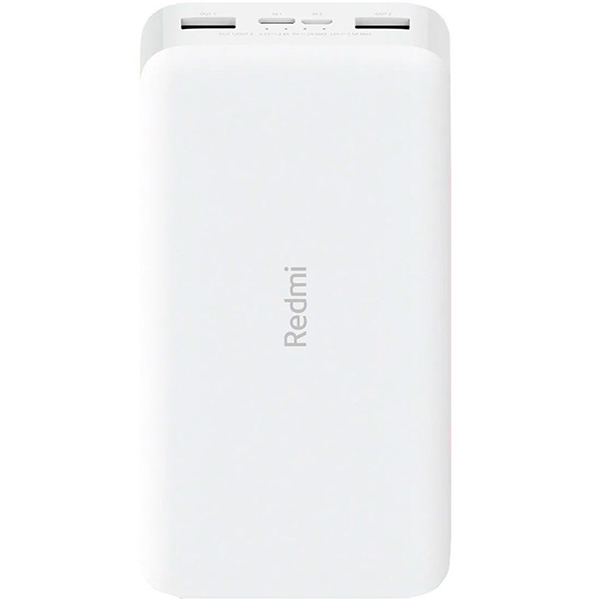 фото Внешний аккумулятор xiaomi redmi power bank 20000 мач, белый