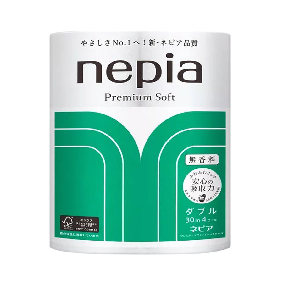 фото Бумага туалетная nepia premium soft 4 рулона