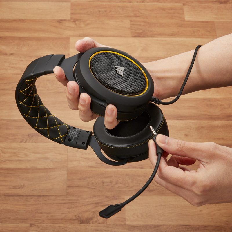 Наушники Corsair HS60 Pro Surround Gaming Headset Yellow