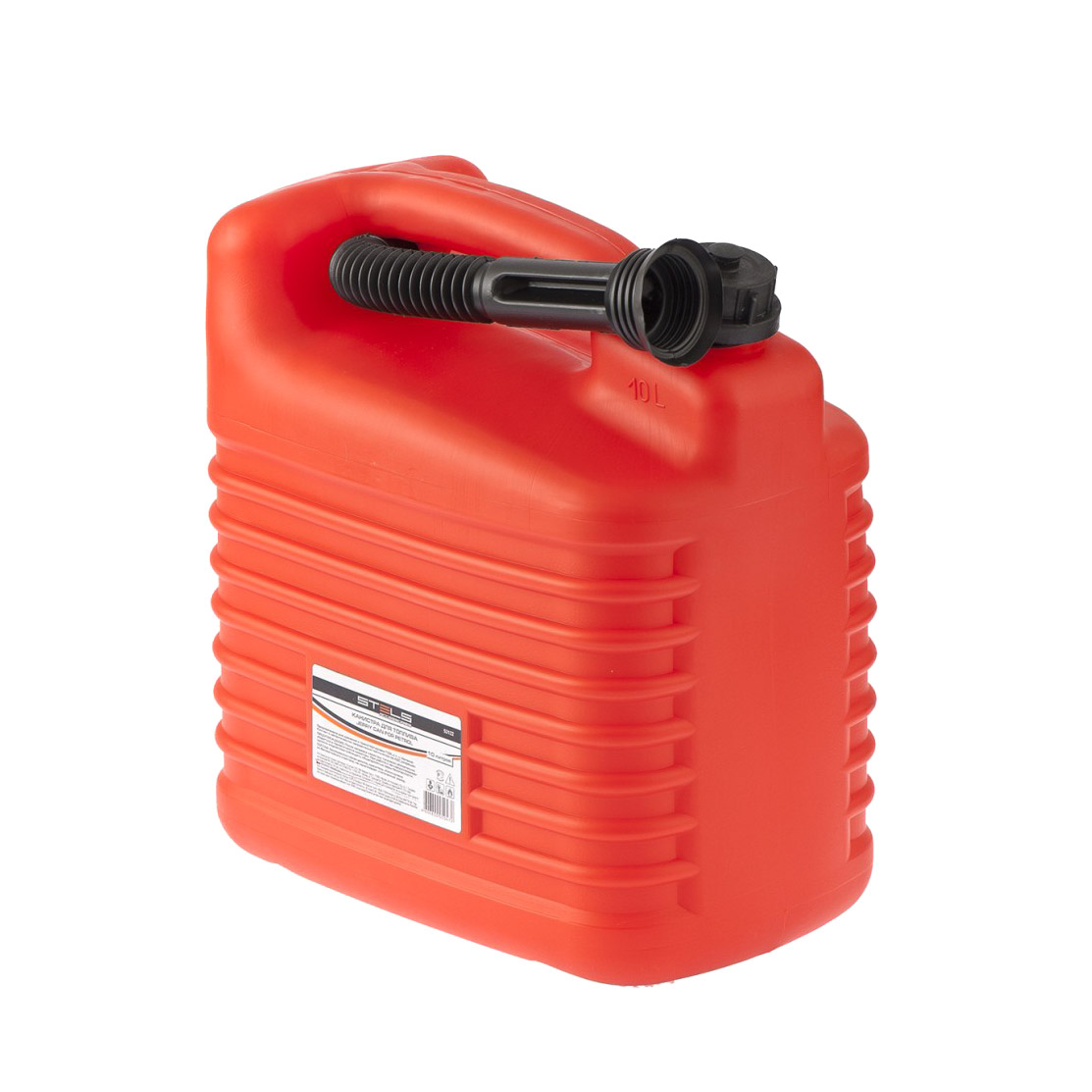 Канистра для топлива Stels пластиковая 10 литров, цвет красный - фото 2