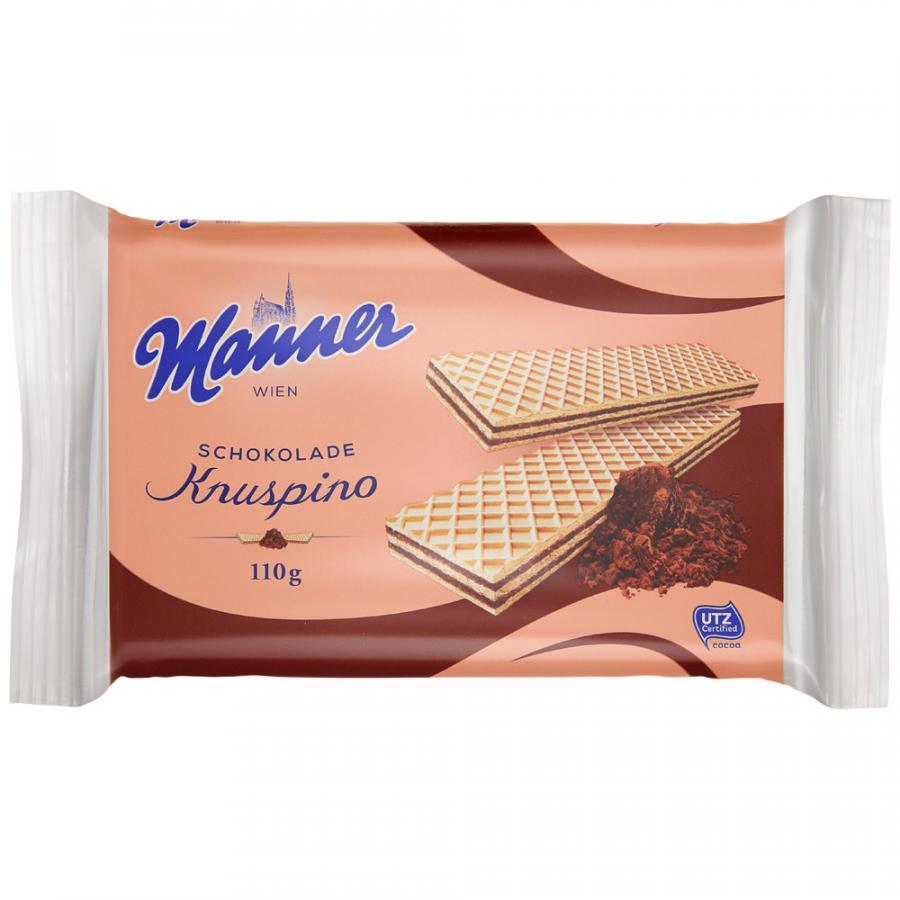 Вафли Manner с шоколадным кремом Кнупсино 110 г