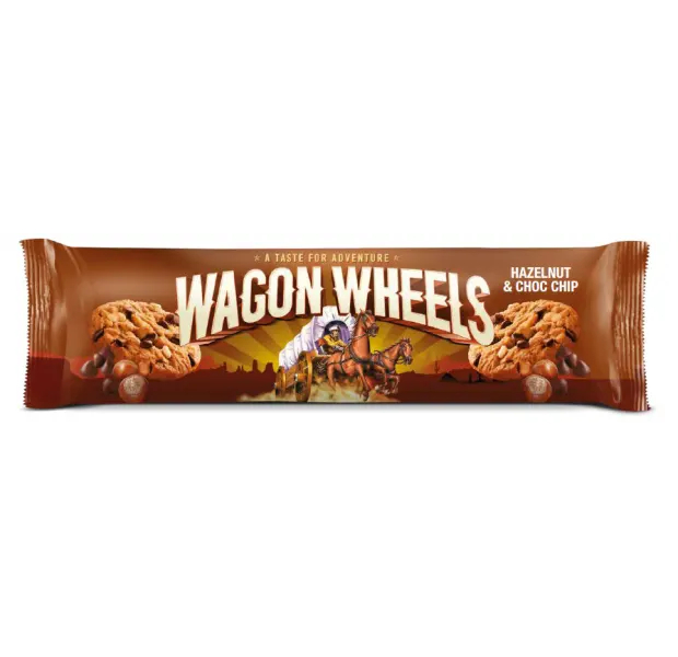 фото Печенье wagon wheels с фундуком и кусочками шоколада, 136 г