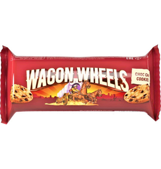 фото Печенье wagon wheels c кусочками шоколада, 136 г