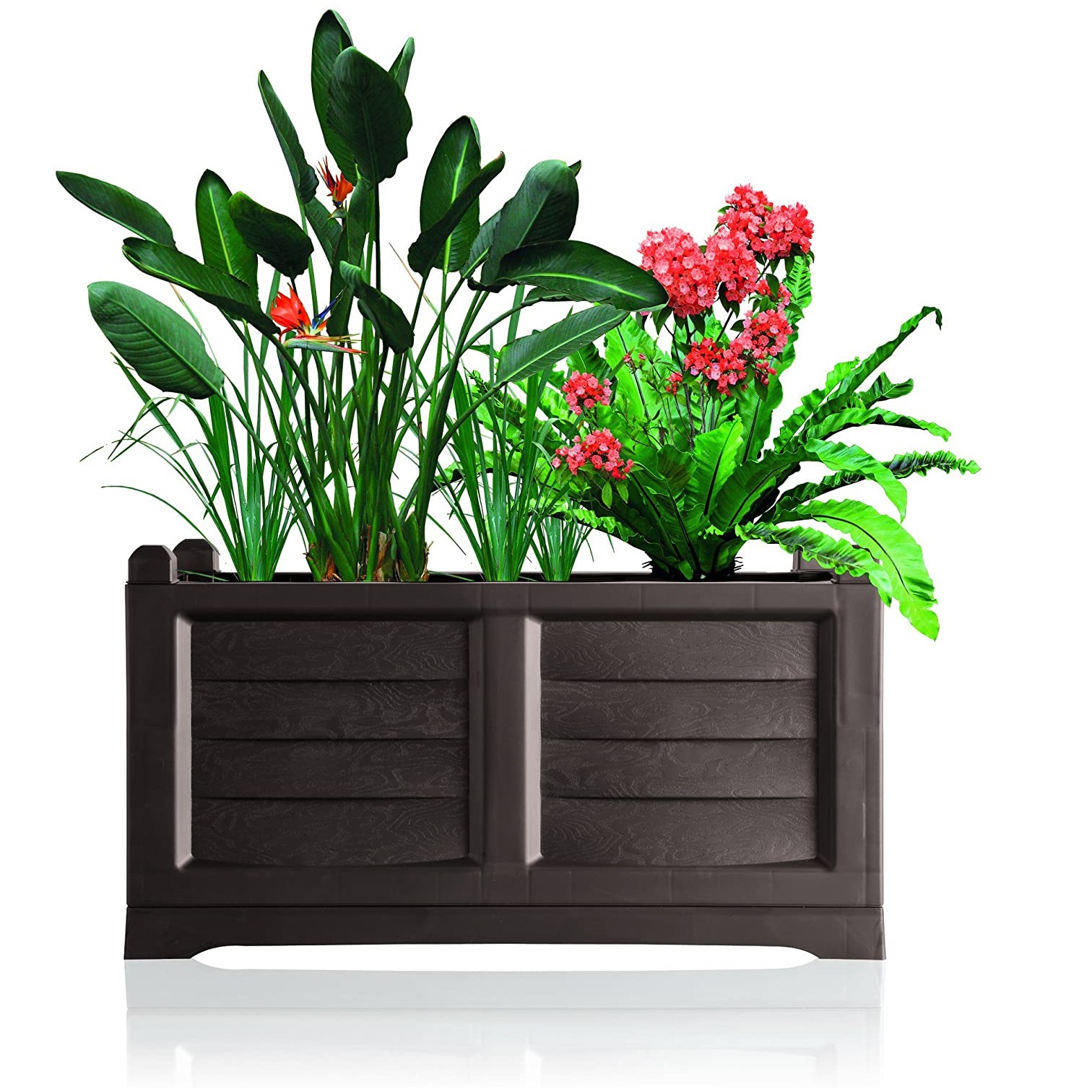 фото Ящик уличный bama flower arredo какао набор 80x42,5x42 см