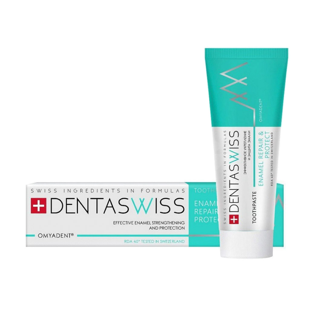 фото Зубная паста dentaswiss enamel repair & protect 93 г svoboda