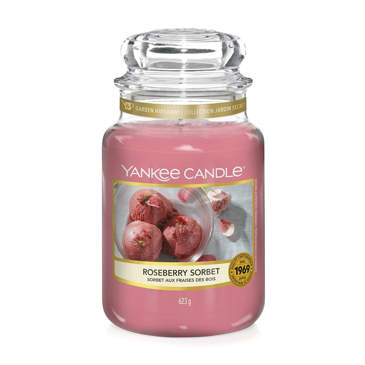 фото Свеча большая yankee candle земляничный сорбет