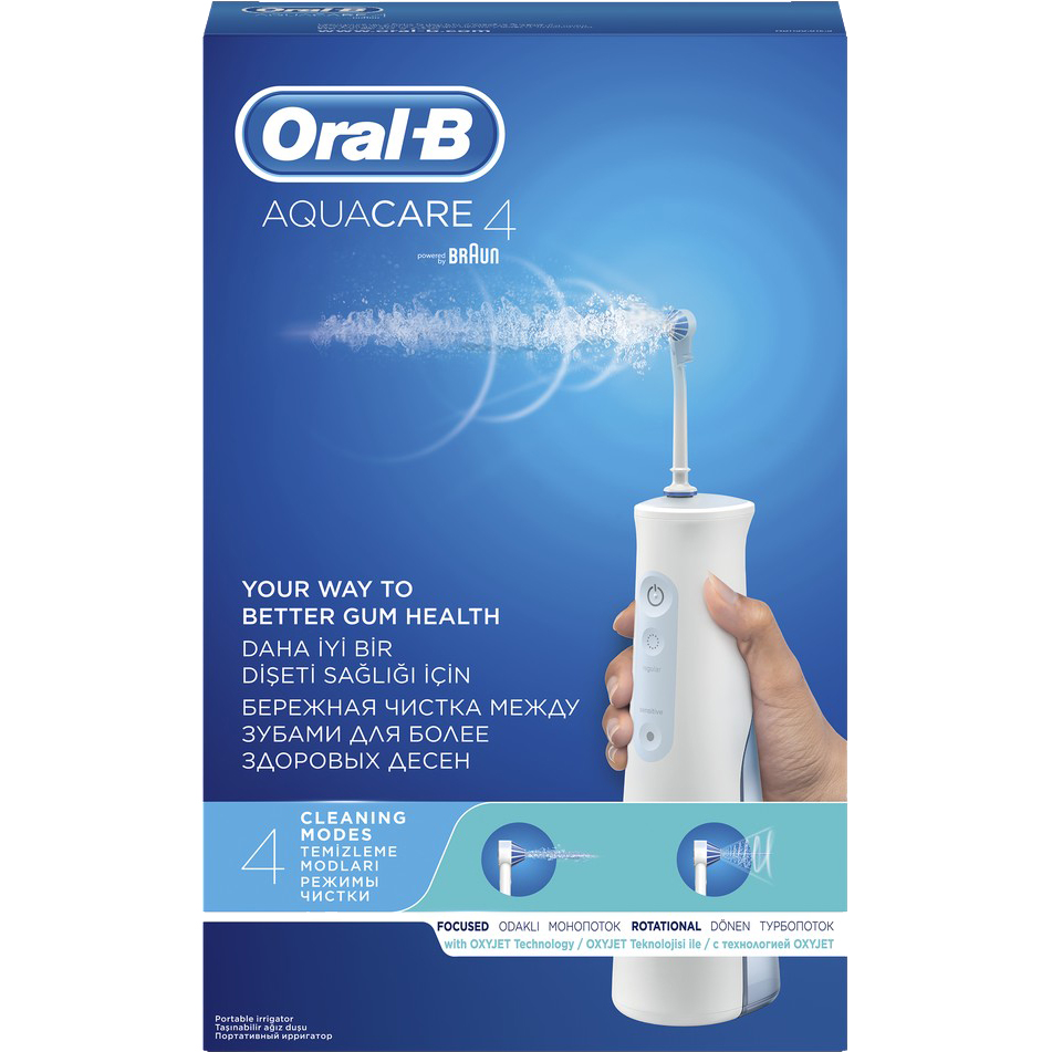 Ирригатор Braun Oral-B Aquacare 4 Pro-Expert MDH20.016.2, цвет белый - фото 2