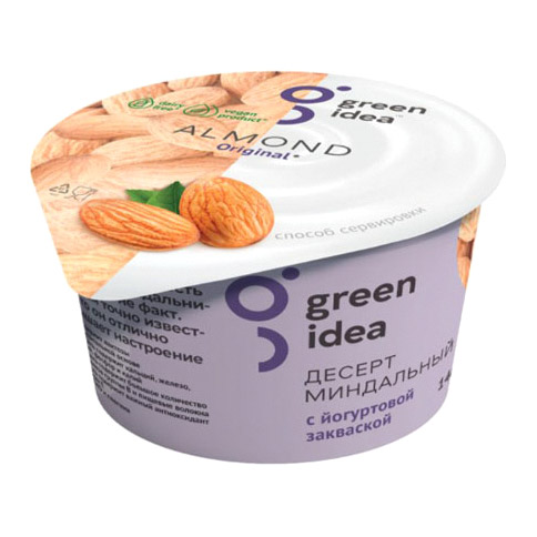 Десерт миндальный Green Idea с йогуртовой закваской 140 г
