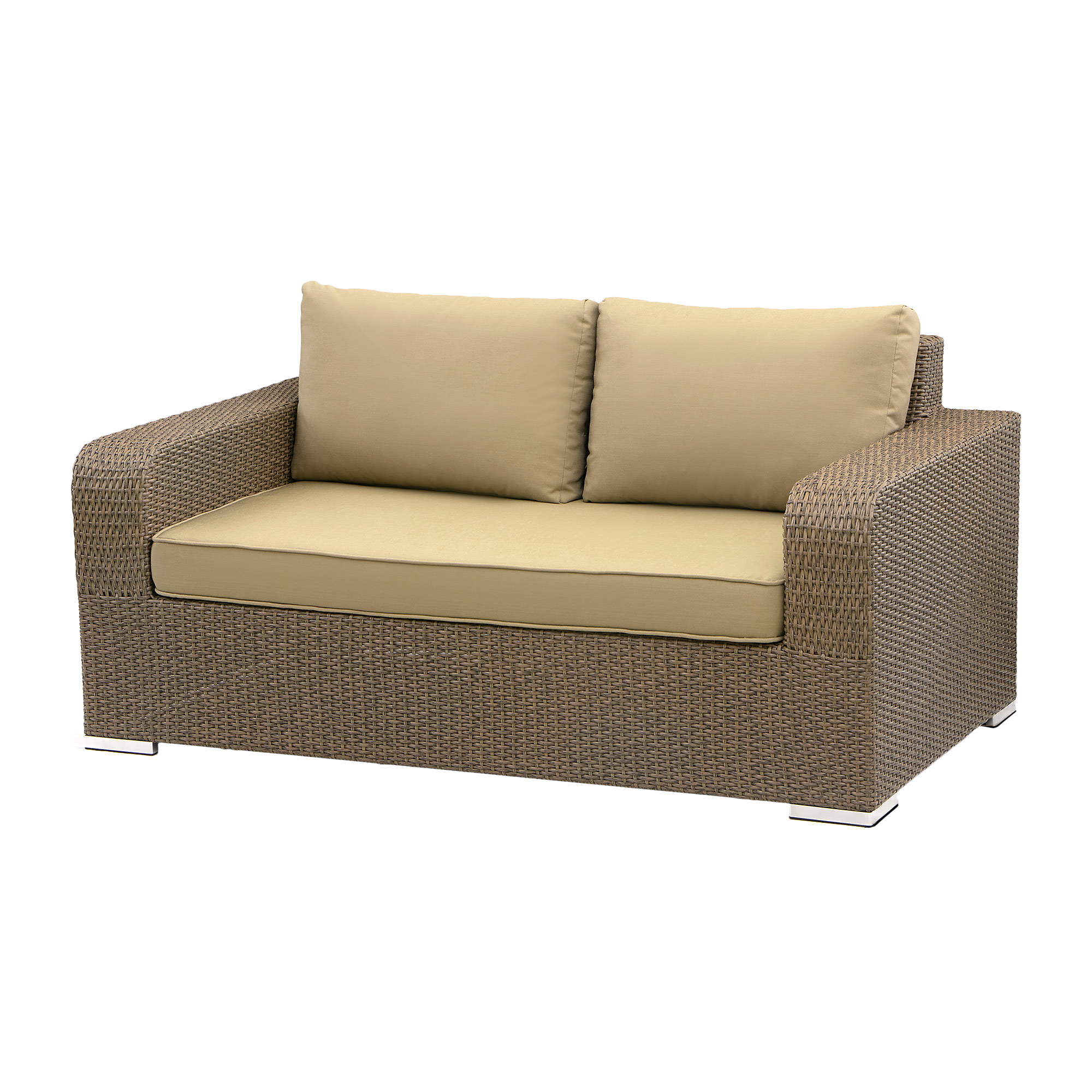 Комплект мебели Mavi Rattan 012 dkst, цвет бежевый, размер диван трехместный 90х224х76 см, диван двухместный 90х159х76 см - фото 3