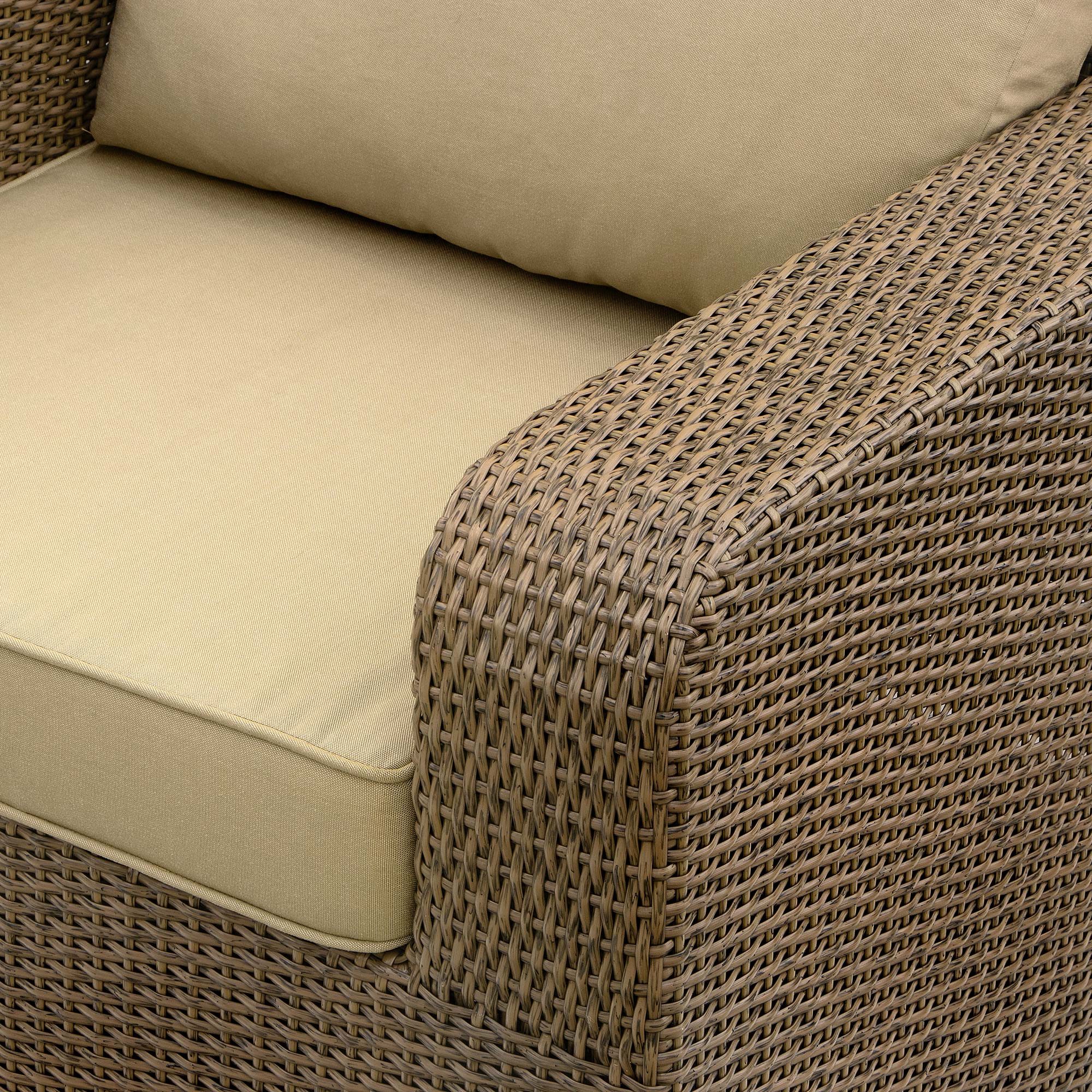 Комплект мебели Mavi Rattan 012 dkst, цвет бежевый, размер диван трехместный 90х224х76 см, диван двухместный 90х159х76 см - фото 8