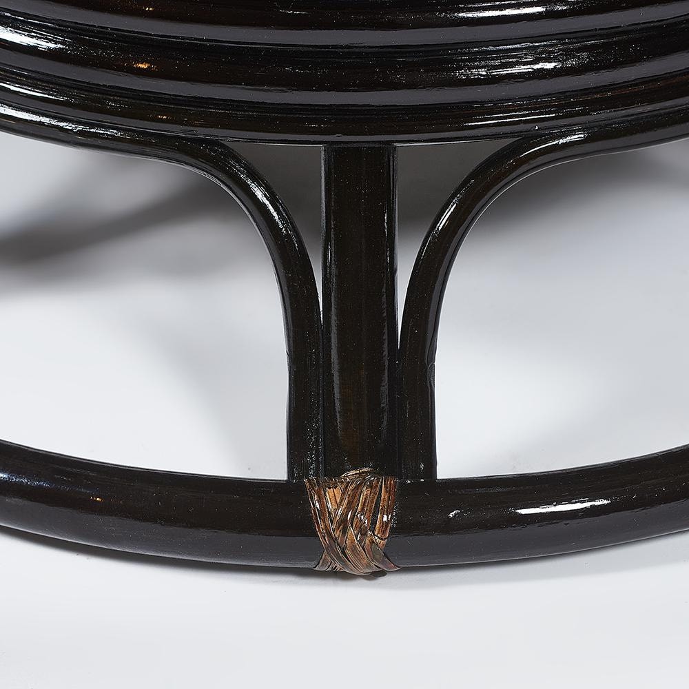 Кресло-качалка TC натуральный ротанг 115х98х97 см, цвет античный коричневый - фото 2