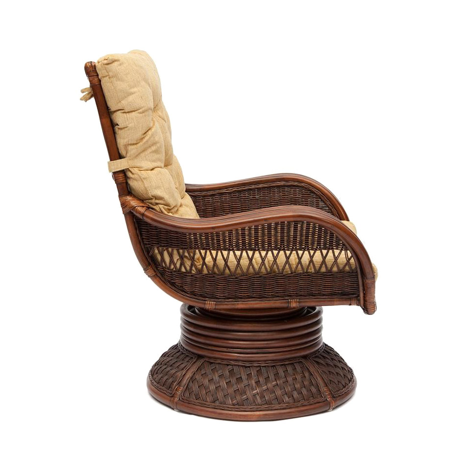 Кресло-качалка TC с подушкой 76х94х95 см, цвет античный орех - фото 9
