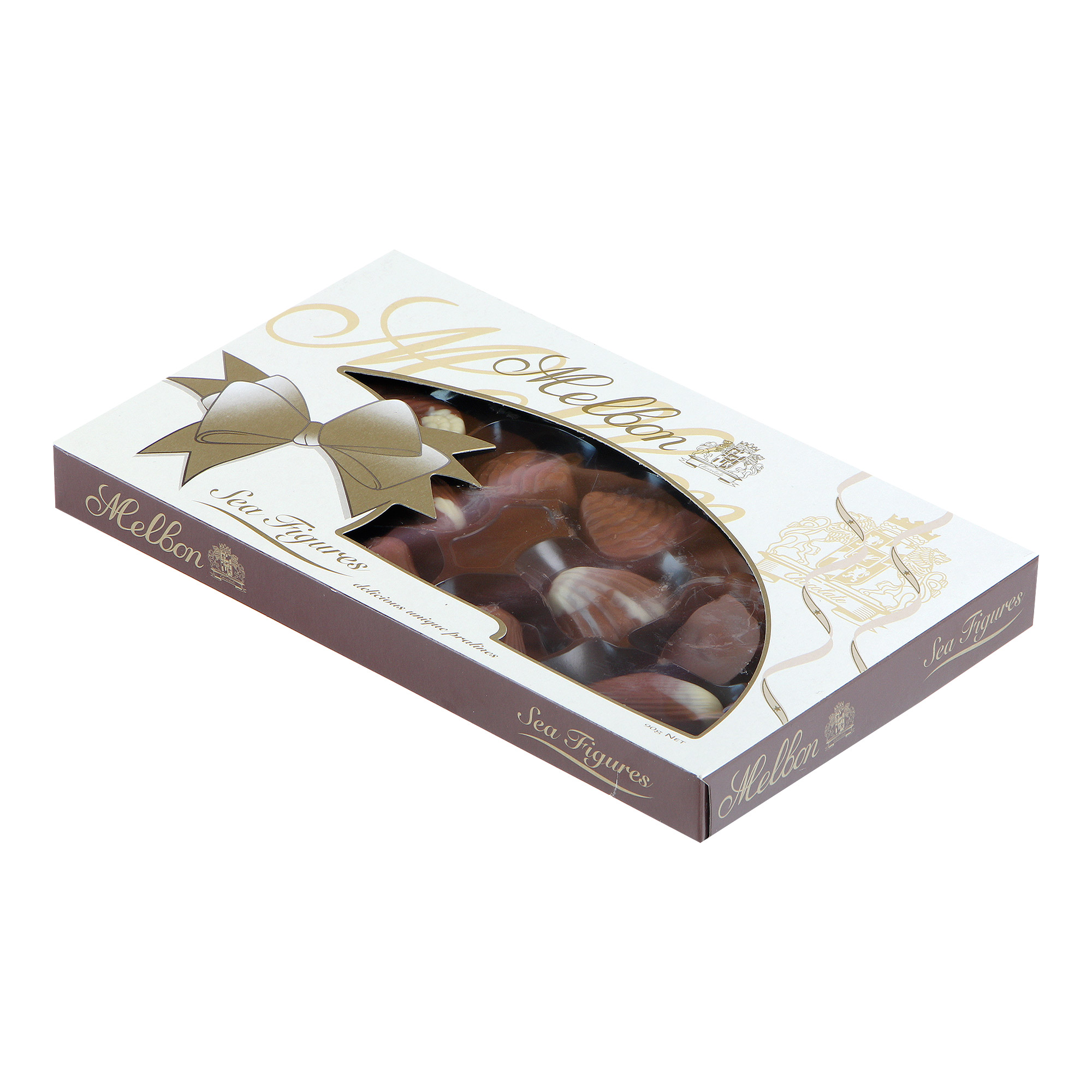 Конфеты шоколадные Melbon морские фигуры 90 г