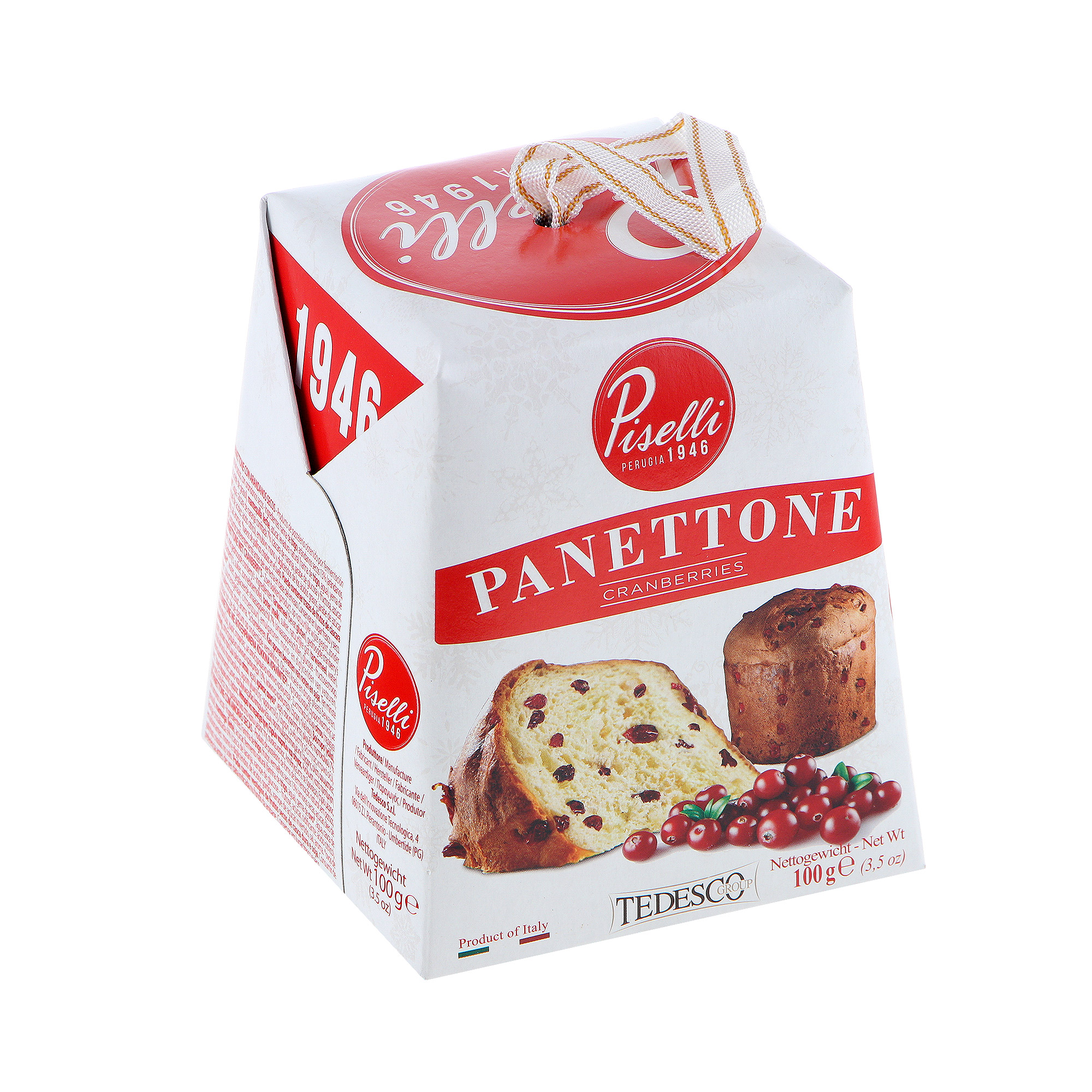 фото Кекс мини tedesco panettone с клюквой 100 г