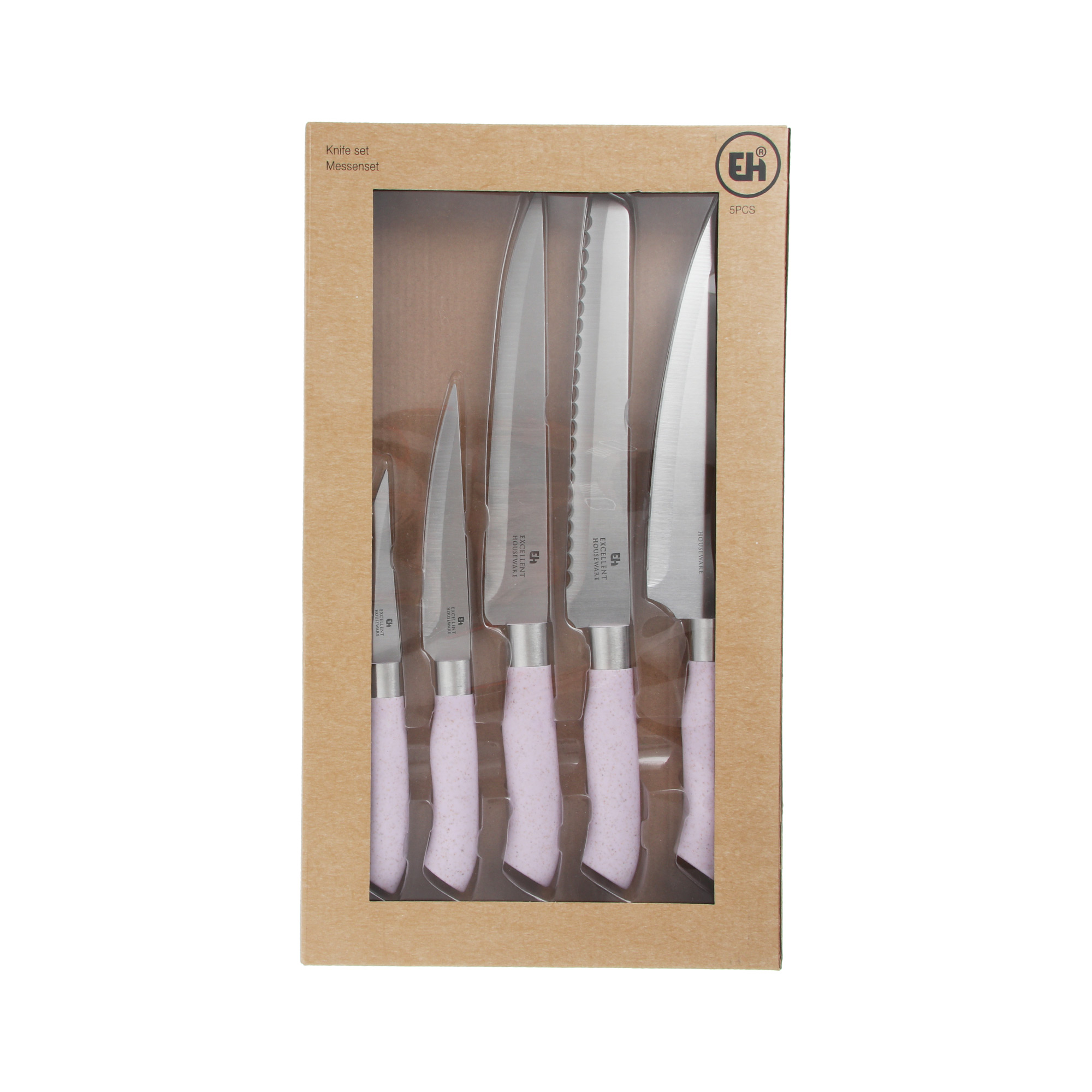 Набор кухонных ножей Koopman tableware 5 шт, цвет хром - фото 6