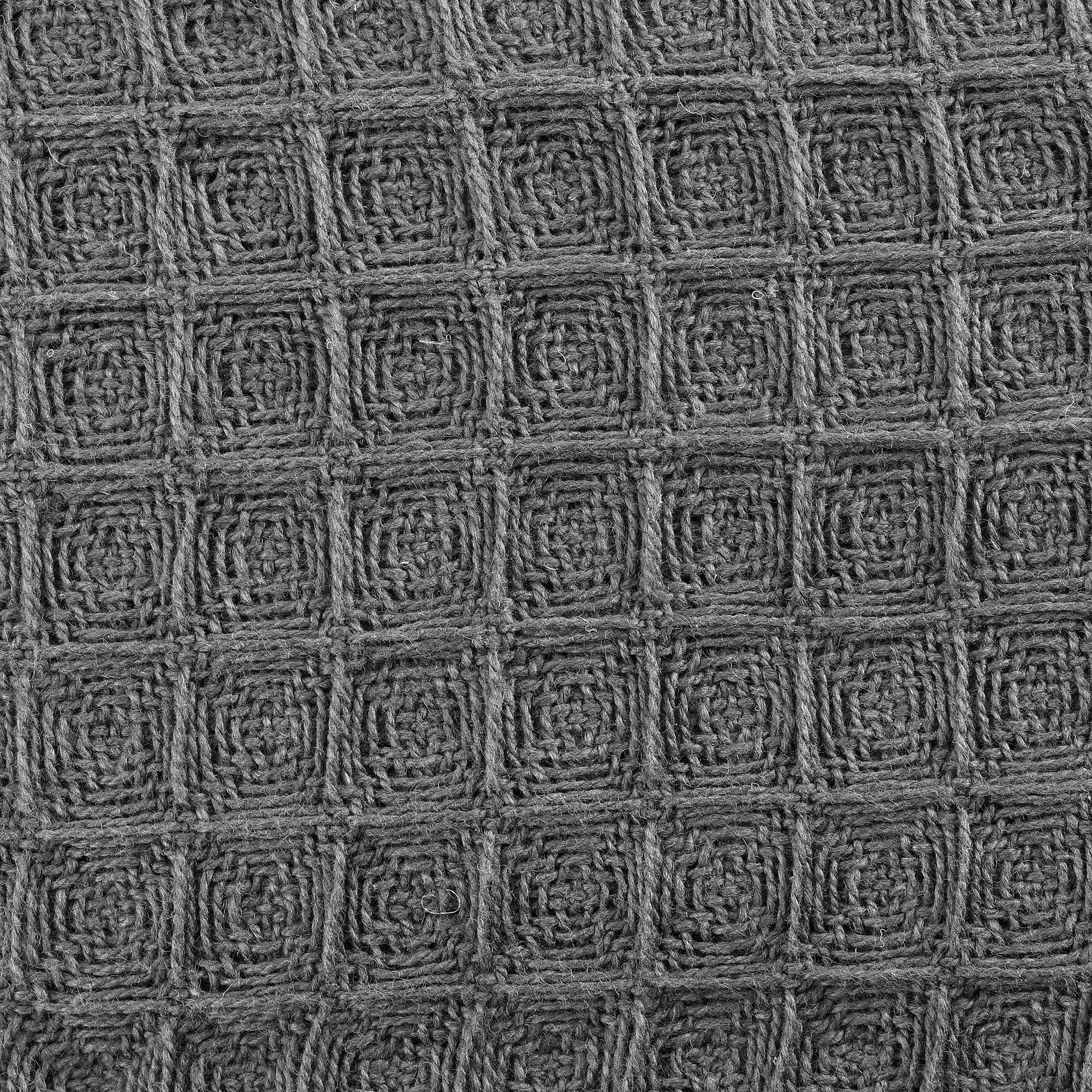 Плед вафельный Homelines textiles solid 140x200cm dk grey, цвет темно-серый - фото 2