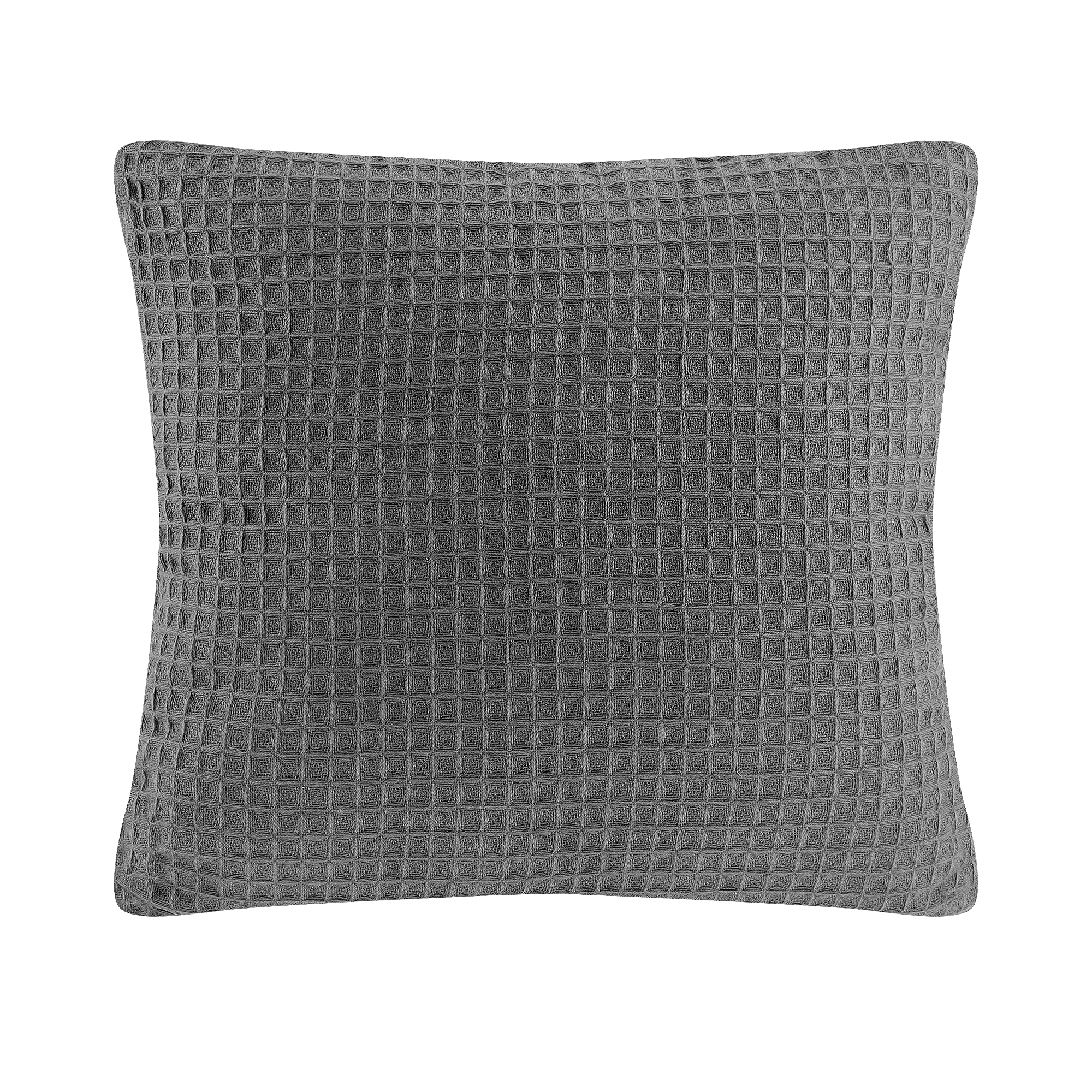 Подушка вафельная Homelines textiles solid 45х45см dk grey