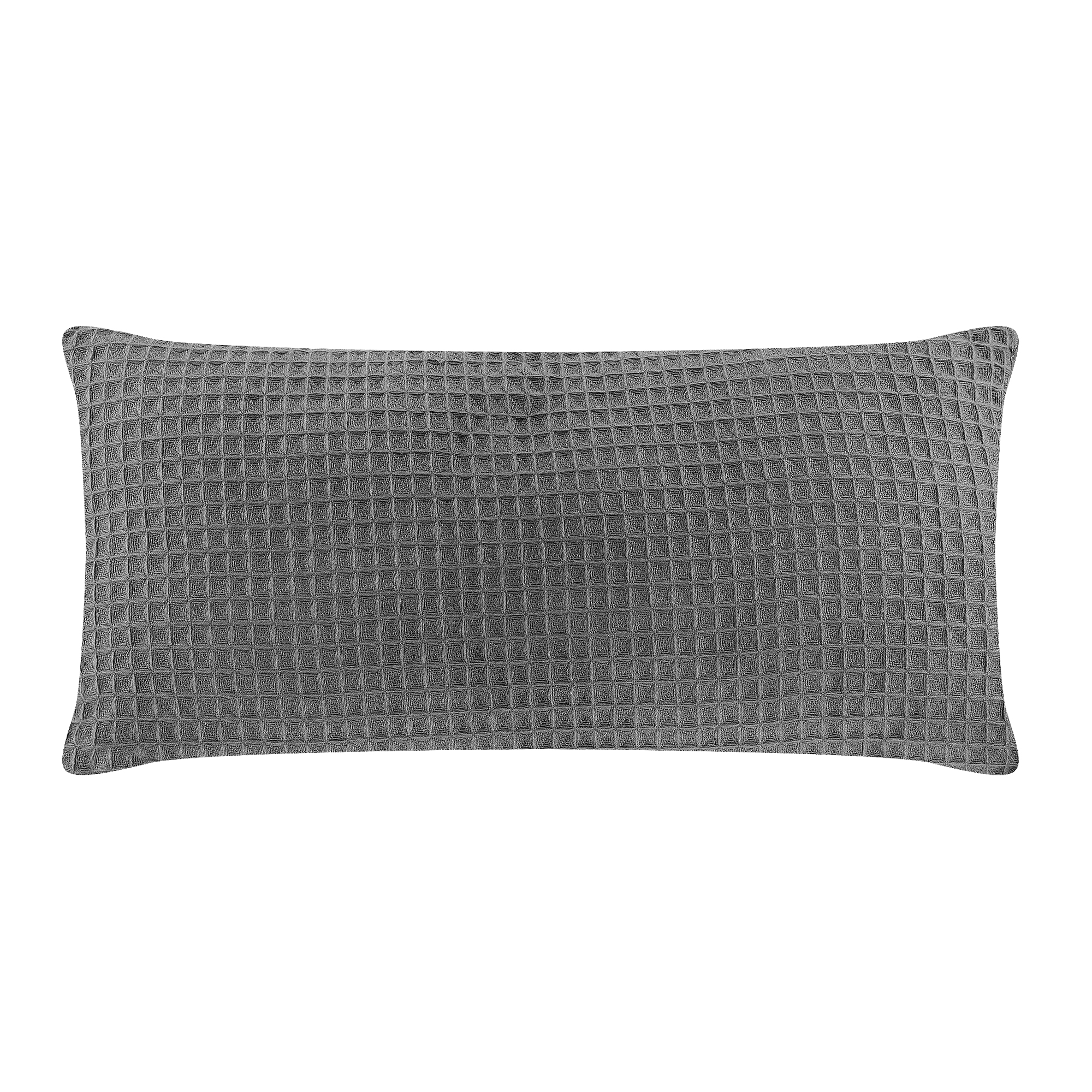 Подушка вафельная Homelines textiles solid 30х60см dk grey