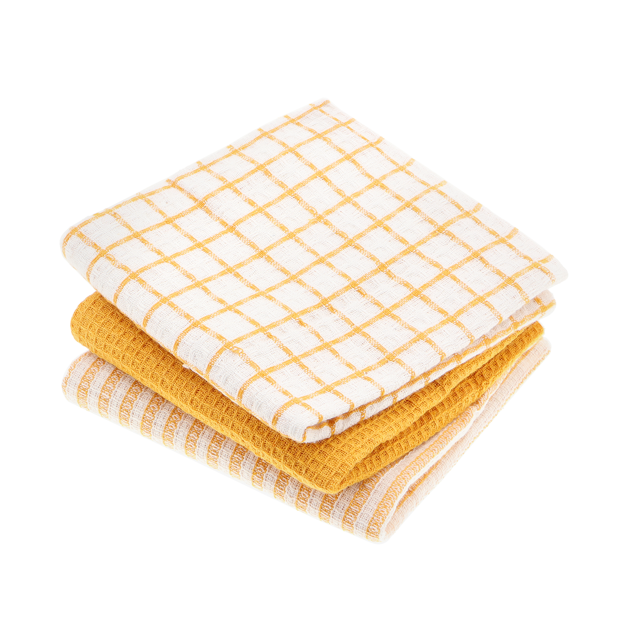 фото Полотенце кухонное homelines textiles 40x60шт yellow 3шт/набор