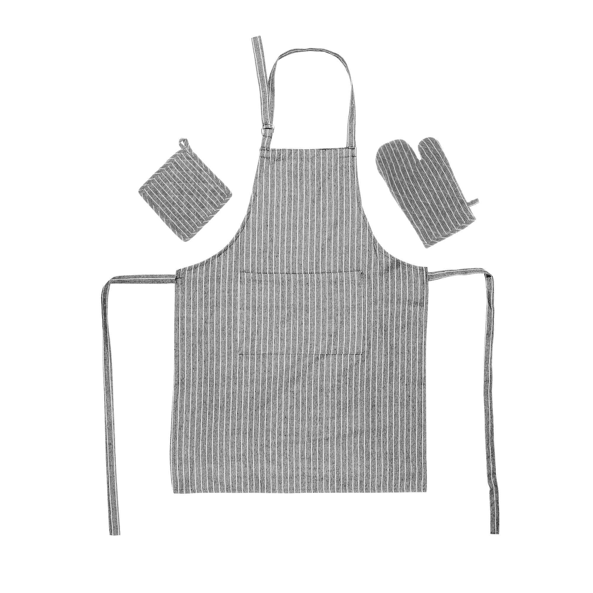 Набор кухонный Homelines textiles фартук/прихватка/рукавица Grey