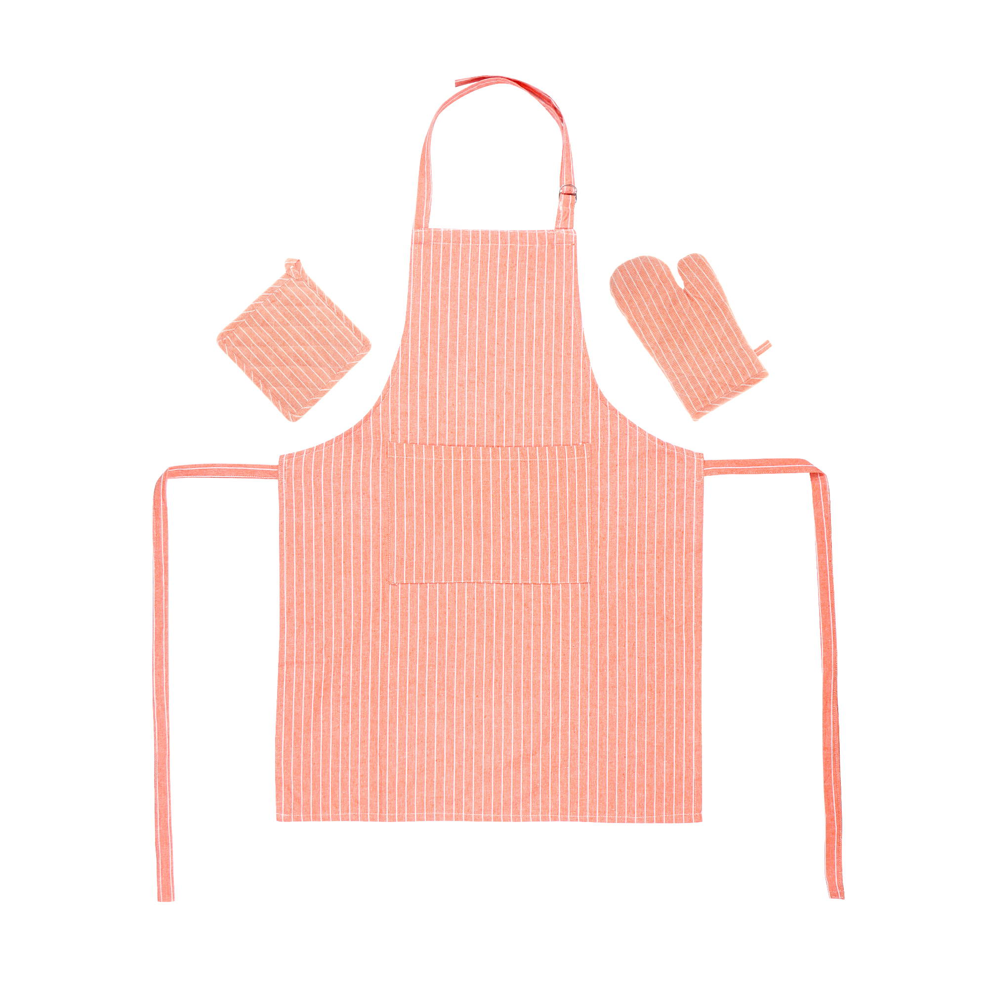 Набор кухонный Homelines textiles фартук/прихватка/рукавица orange