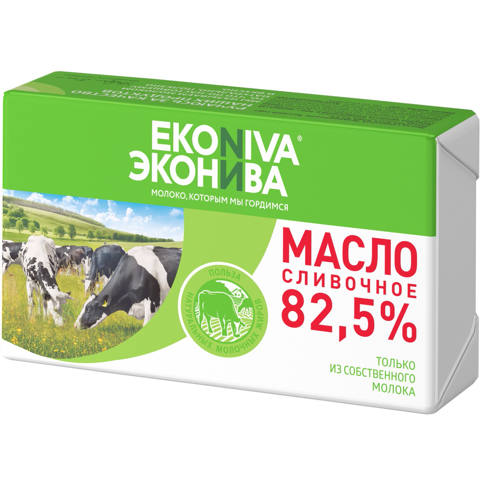 фото Масло сливочное эконива 82,5% 350 г